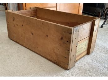 Vintage Alcoa Large Wood Crate  From Whitney Blake On Dixwell In Hamden