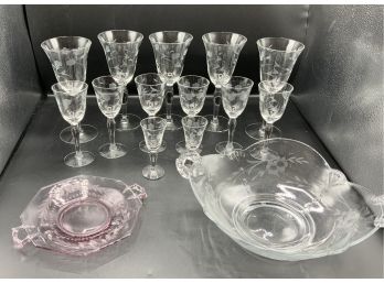 Nice Glass Set Plus Dishes