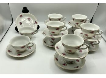 12 Vintage Cups & Saucers ~ Grantcrest China Japan ~