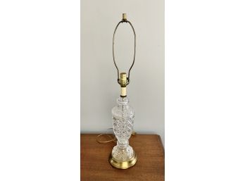 Pressed Glass Lamp