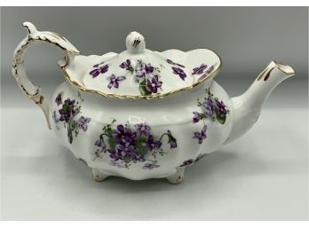 Vintage Hammersley Teapot ~ Victorian Violets ~ Very Rare