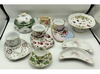Porcelain Lot ~ Tea Cups, Bone Dishes & More