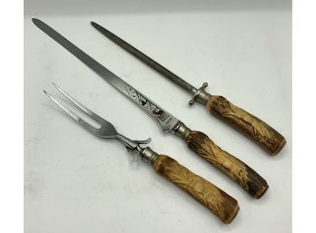 Anton Wingen Jr. Stag Handle Knife Set