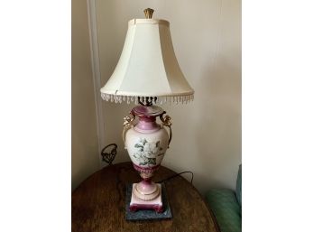 Vintage Tall Porcelain Lamp