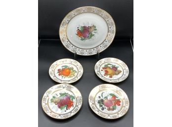 Beautiful Bavaria Platter & 4 Plates