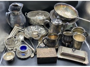 Large Silver Plate Lot - Many Signed