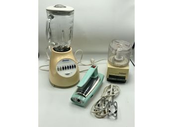 Vintage Appliances ~ Turquoise General Electric Hand Mixer & More