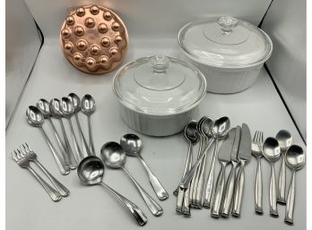 French White Corning, Flatware & More
