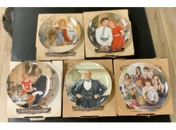 5 Limited Edition Collectible Annie Plates ~ Knowles ~