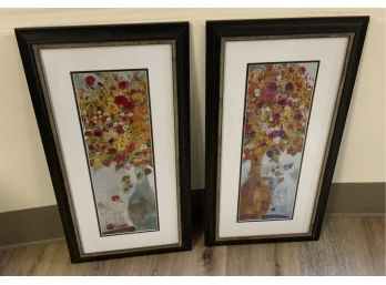 Pair Floral Prints Custom Made