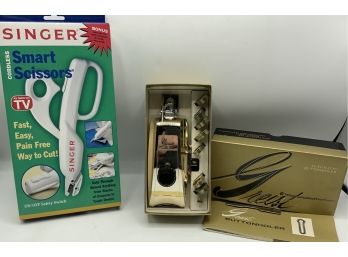 Vintage Greist Buttonholer & Singer Smart Scissors