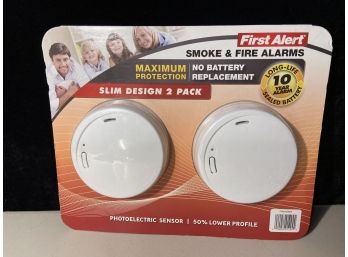 Two First Alert Smoke And Fire Alarms