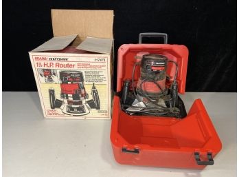 Craftsman 1 1/2 HP Router With Carry Case