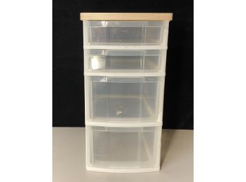 Two Four Drawer Storage Bins (See All Photos In Description)