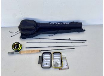 Wild Water Fly Fishing Rod, Reel And Flies With Carry Case