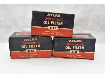 Atlas Micronal Oil Filters G-61 NOS Lot 1