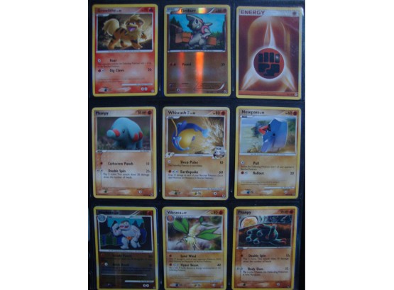 18 Pokemon Cards - Growlithe, Timburr, Mankey, And More