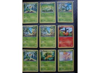18 Pokemon Cards - Snivy, Servine, Timburr, And More