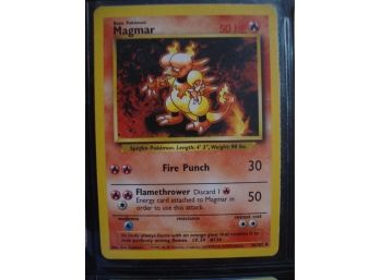18 Pokemon Cards - Magmar 1999, Vulpix 1999, Numel, And More