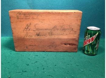 Antique Wood Box Marked: High Standard Mfg. Company. New Haven, Connecticut. Railway Express Agency Label.
