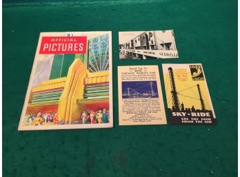 Vintage 1933 Official Pictures Of A Century Of Progress Exposition. Chicago World's Fair And Other WF Paper.