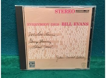 Bill Evans. Everybody Digs Bill Evans. Jazz CD With Booklet. Disc Is Near Mint.
