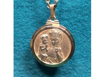 Saint Anne's Grandmother's Club Medal And Chain.