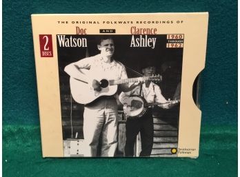 Doc Watson And Clarence 1960 Through 1962. The Original Folksways Recordings. Double CD. Discs Are Near Mint.