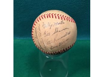 1960 Major League Baseball All-Star Game Facsimile Signed Baseball. Often Sold At The Games. Yogi Berra.
