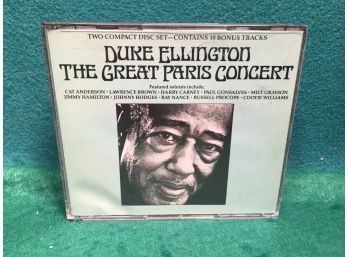 Duke Ellington. The Great Paris Concert. Double Jazz CD With Booklet. Discs Are Near Mint.