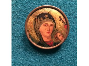 Religious Pinback O Mother Of Perpetual Help Show Thyself A Mother Guide And Protect Us On This Road Of Life.