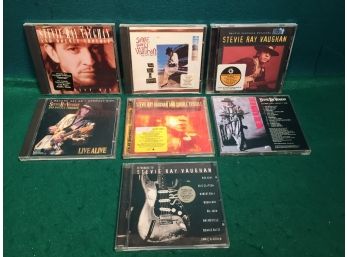 Stevie Ray Vaughn And Double Trouble. Seven (7) Blues CDs. The Sky Is Crying And Six More!