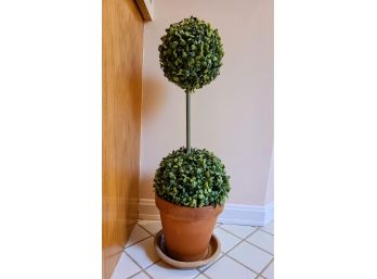 Two Tier Topiary In Clay Pot