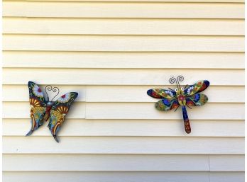 Whimsical - Metal Butterfly & Dragonfly Garden Decor