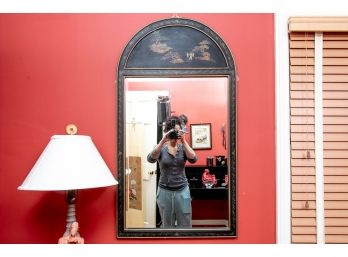 Painted Black Chinoiserie Mirror