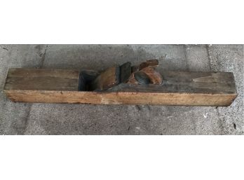 Fabulous Antique 30 Inch Wooden Plane Great Patina!