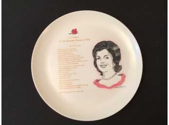 Renisco Jaqueline Kennedy 1964 Beautiful Heroine In Pink Plate