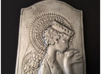 12 Inch Vintage Ceramic Angel Plaque