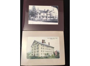 Another Two 14 X 11 Matted And Sealed Prints Of Shaker Villages