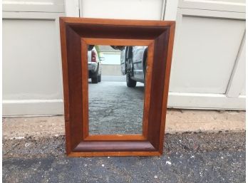 Antique Wood Frame Mirror Lovely Patina