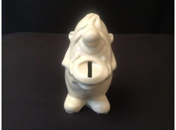 Ceramic Chubby Naked Man Piggy Bank Gardener