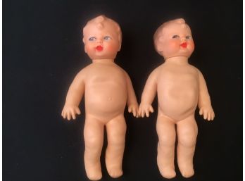 Two Adorable Vintage Baby Dolls