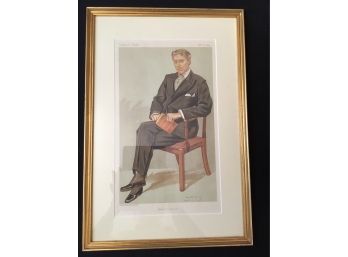 Aubrey Tanqueray Vanity Fair, February 22 1894 SPY The Second Mrs. Tanqueray  Framed Lithograph