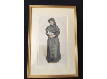 Mrs Weldon Vanity Fair May 8 1884 SPY  Framed Lithograph