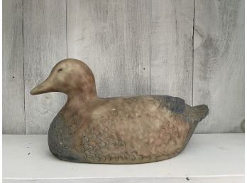 Pottery Duck With Signature