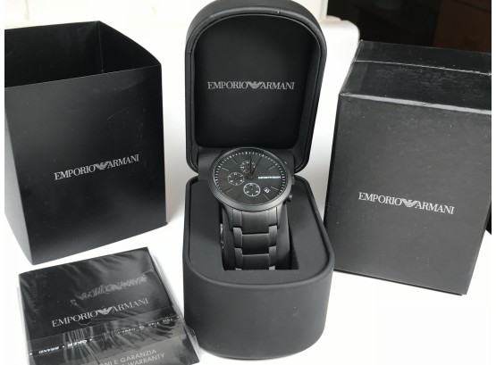 Incredible GIORGIO ARMANI / EMPORIO Mens Chronograph - Brand New In Box - $775 Retail Price  - GREAT GIFT !