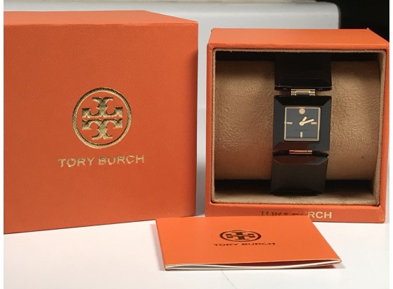 Incredible Brand New TORY BURCH Black Tile Watch - $595 Retail - AMAZING GIFT ! - NEVER WORN !