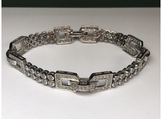 Gorgeous Sterling Silver / 925 Ornate Link Bracelet - Incredible Designer Look - Looks VERY Expensive