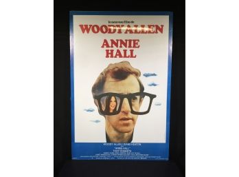 Rare Original WOODY ALLEN - ANNIE HALL Movie Poster In French - Nice Condition & Colors - Mounted On Board