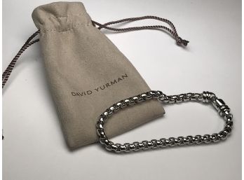 Fabulous Sterling Silver / 925 DAVID YURMAN Bracelet With Original Pouch - Classic DY Piece - NEW !